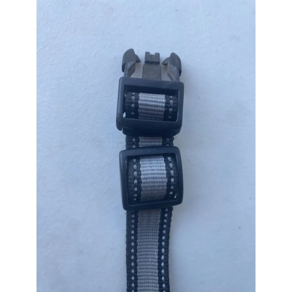 KONG Dog Collar Black Gray Reflective Adjustable Quick Release Buckle Medium